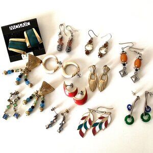 Bundle of Vintage Pierced Earrings Women's Jewelry Mixed Styles